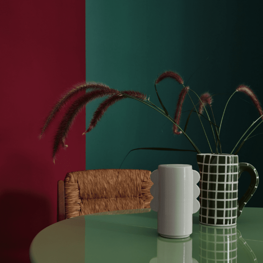 Paint manufacturer Graphenstone curated a colour palette featuring rich reds and deep greens