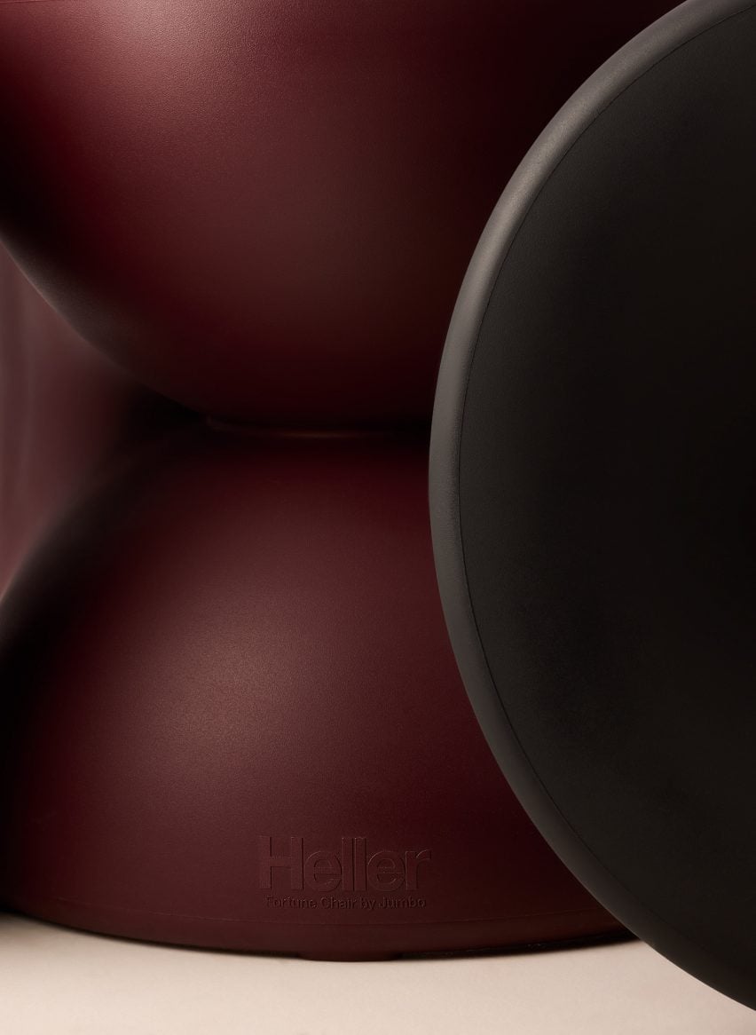 Maroon and black chairs