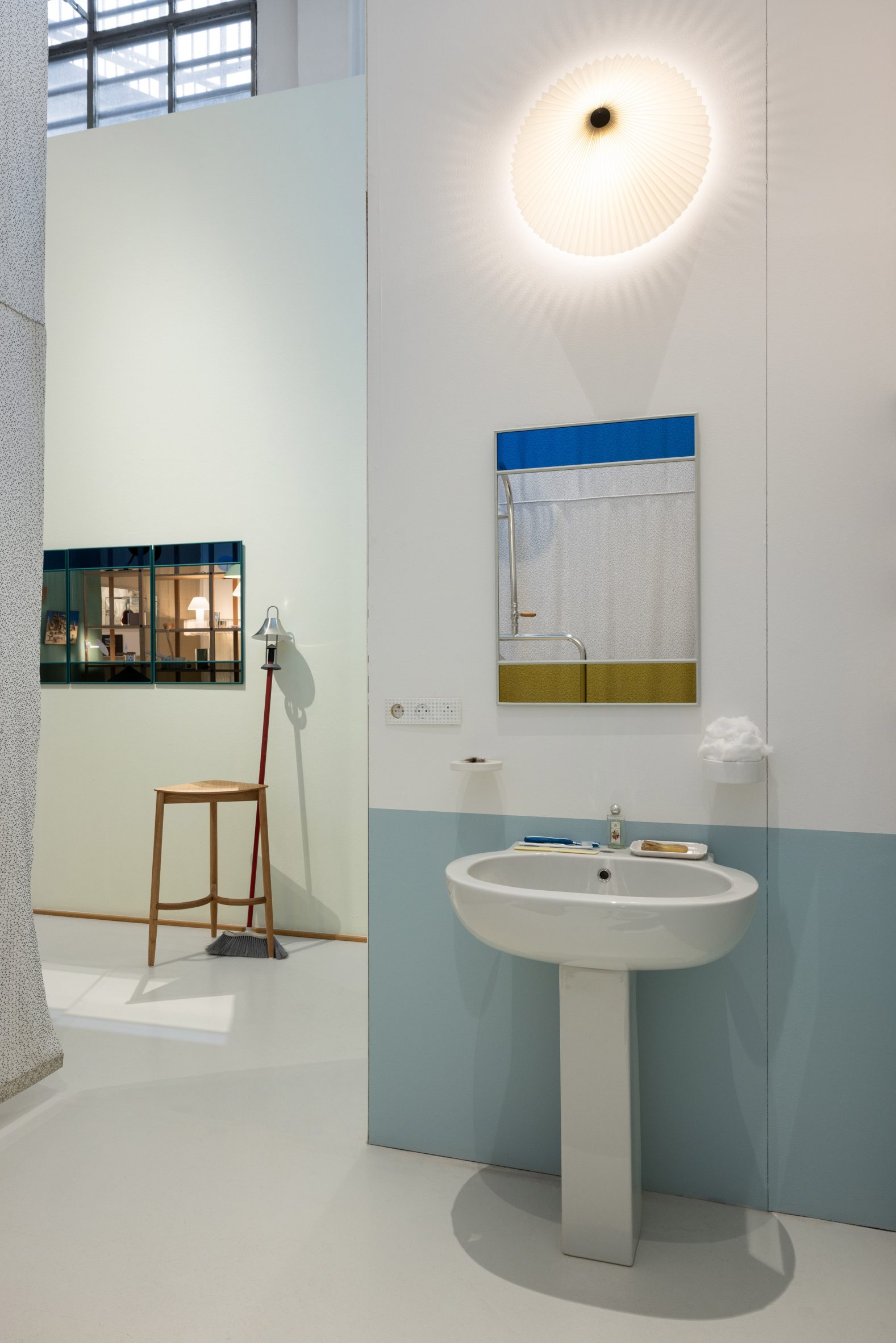 Bathroom in The Imperfect Home by Inga Sempé at Triennale Milano