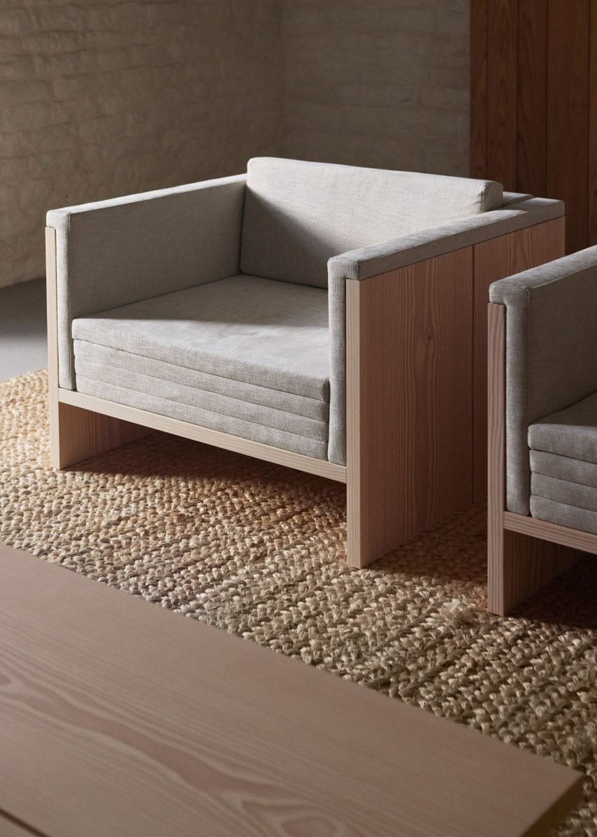 Sofa within furniture collection by John Pawson and Dinesen