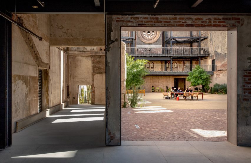 Courtyard of church