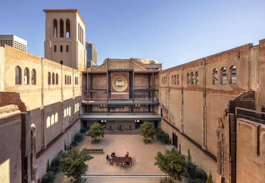 Church courtyard