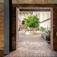 Courtyard of church