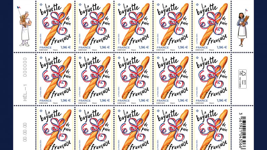 Baguette stamps by La Poste