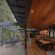 Hebra Arquitectos tucks Lone Oak House within wooded site in Chile