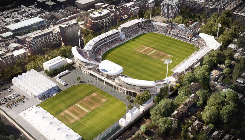 Aerial render of Lord's Cricket Ground