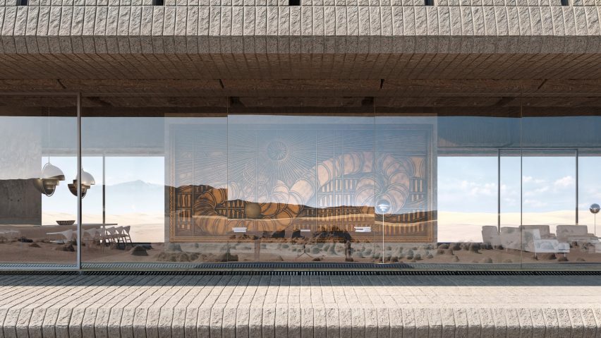 A rendering of Dune House