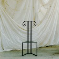 Chair made with steel backings