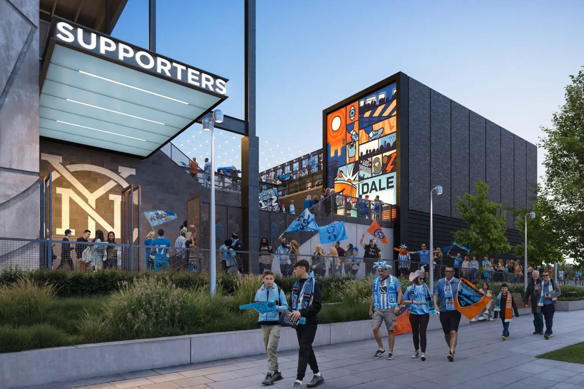 League Block Layout HOK unveils Major League Soccer’s first fully electric stadium in ...