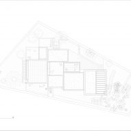 Roof plan of Bundle House by Nomo Studio