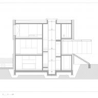 Section of Villa Eternal Way by OFIS Architekti