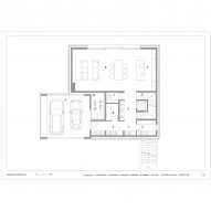 Ground floor plan of Villa Eternal Way by OFIS Architekti