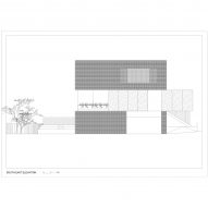 Elevation of Villa Eternal Way by OFIS Architekti