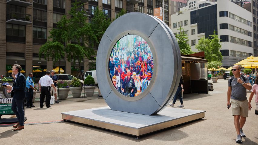 A portal sitting in New York