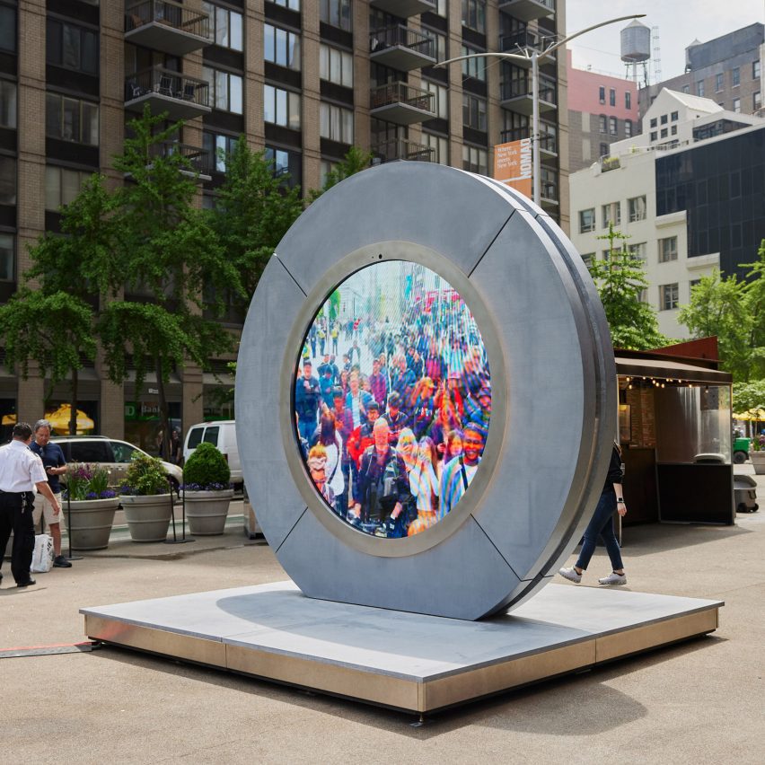 A portal sitting in New York