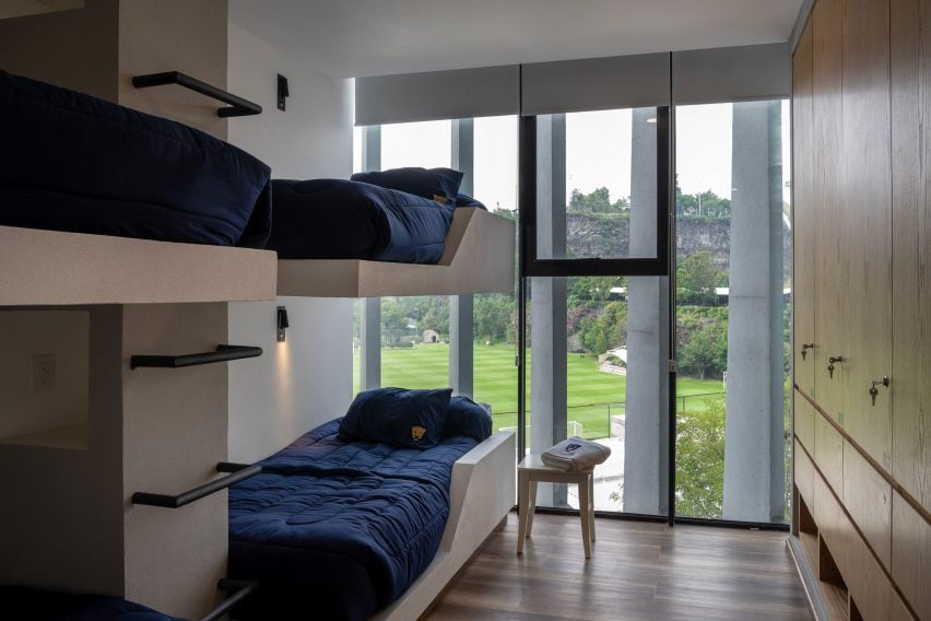 Dorm-style room