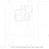 First floor plan of Ring House by OFIS Arhitekti