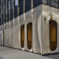Partisans sculpts limestone facade for boutique in Toronto