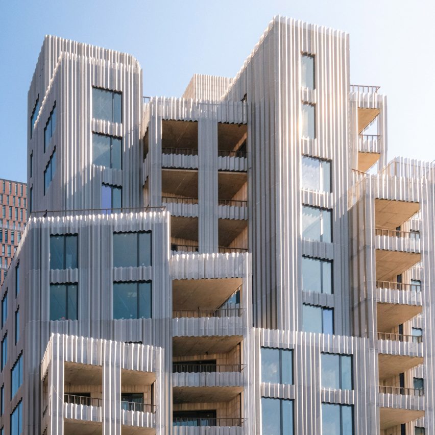 SO-IL completes perforated-metal facade of residential tower in Brooklyn