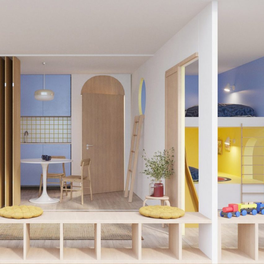 Apartment in Commune co-living for single parents by Cutwork