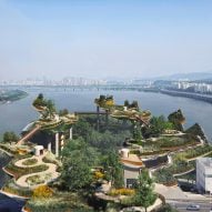 Heatherwick Studio reveals plans for island park with "floating islets" in Seoul