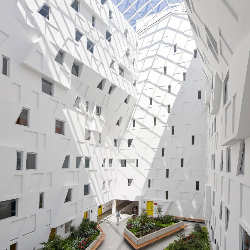 The Atrium at Sumner affordable housing block in Brooklyn by Studio Libeskind