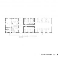 Plan of The Big Roof by Invisible Studio and Mole Architects