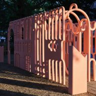 Peter Morris designs Clerkenwell Design Week pavilion from pink imitation stone