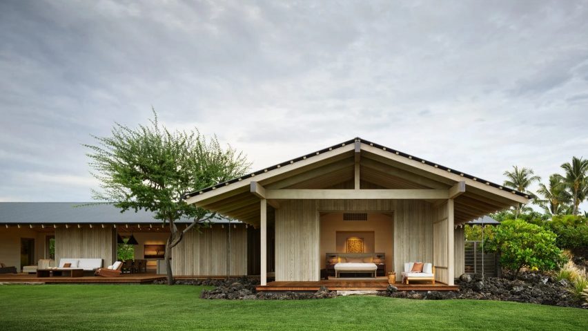 Family home in Hawaii with gabled roof 
