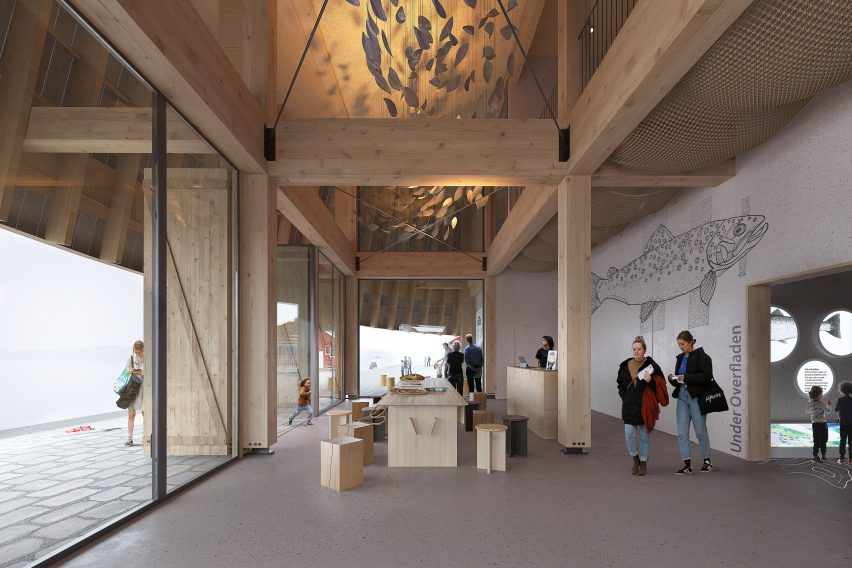 Interior of the Danish Centre for Coastal Nature and Sport Fishing