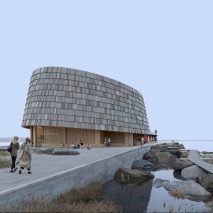 View of nature centre in Assens by 3XN