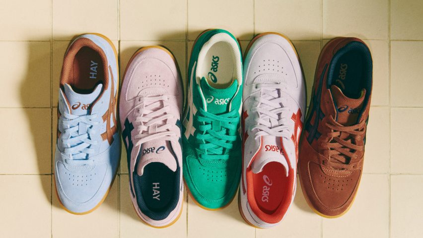 Colourful trainers by Hay and ASICS