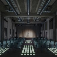 Interior performance space at Automatic Mills by Prokš Přikryl Architekti