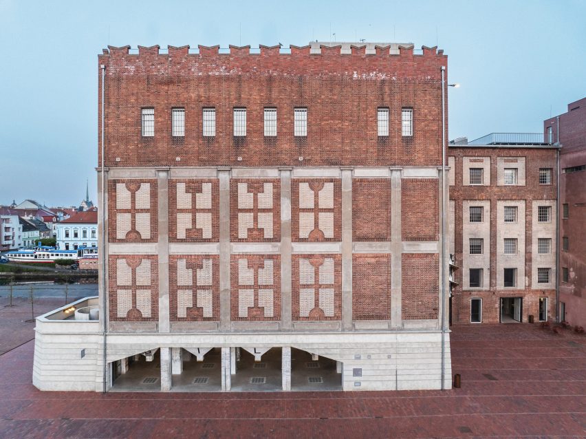 Arts centre in a brick mill building