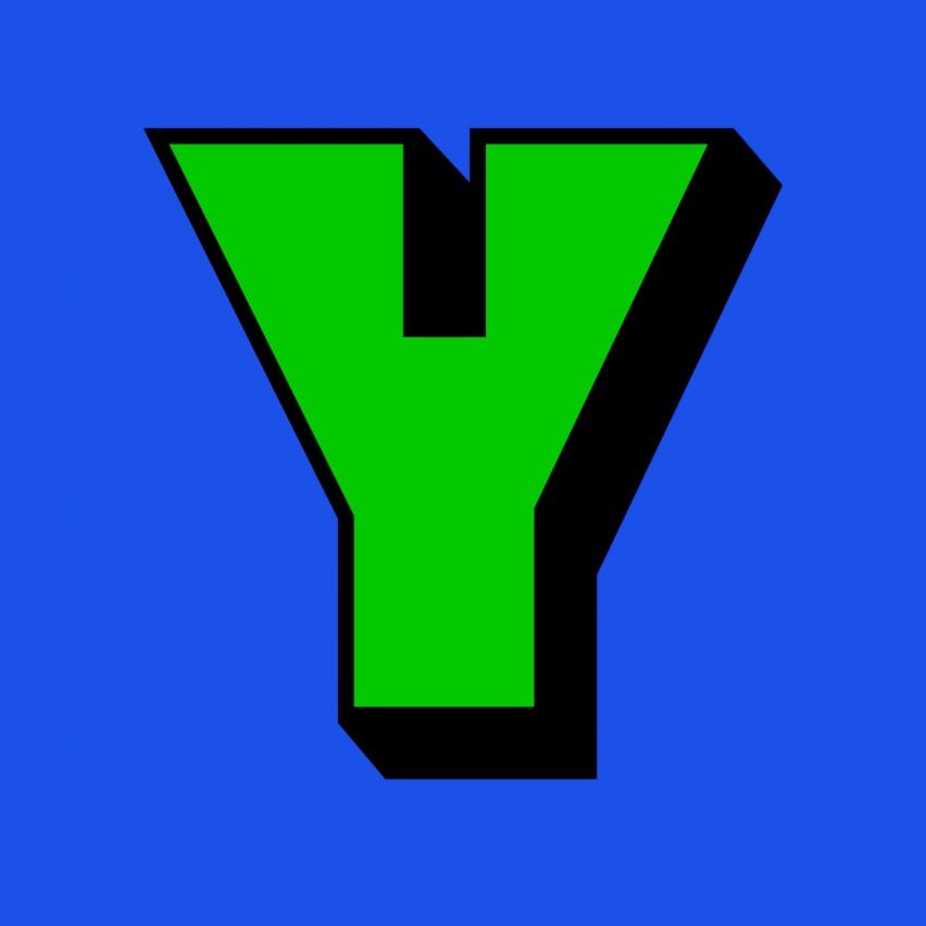 Letter Y from Yinka Ilori typeface by British Standard Type