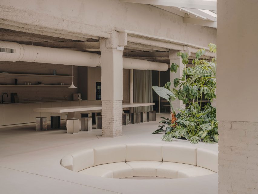 Conversation pits feature inside Blow Models office in Barcelona, designed by Isern Serra