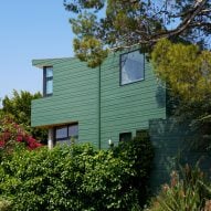 Martin Fenlon Architecture wraps Los Angeles house in woodsy green cladding