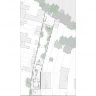 Site plan of T(uin)Huis Atelier by Atelier Janda Vanderghote