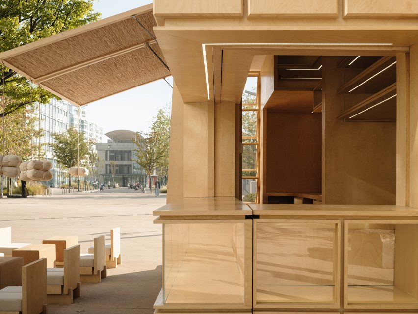 Boulangerie mobile en bois par FOG Architecture