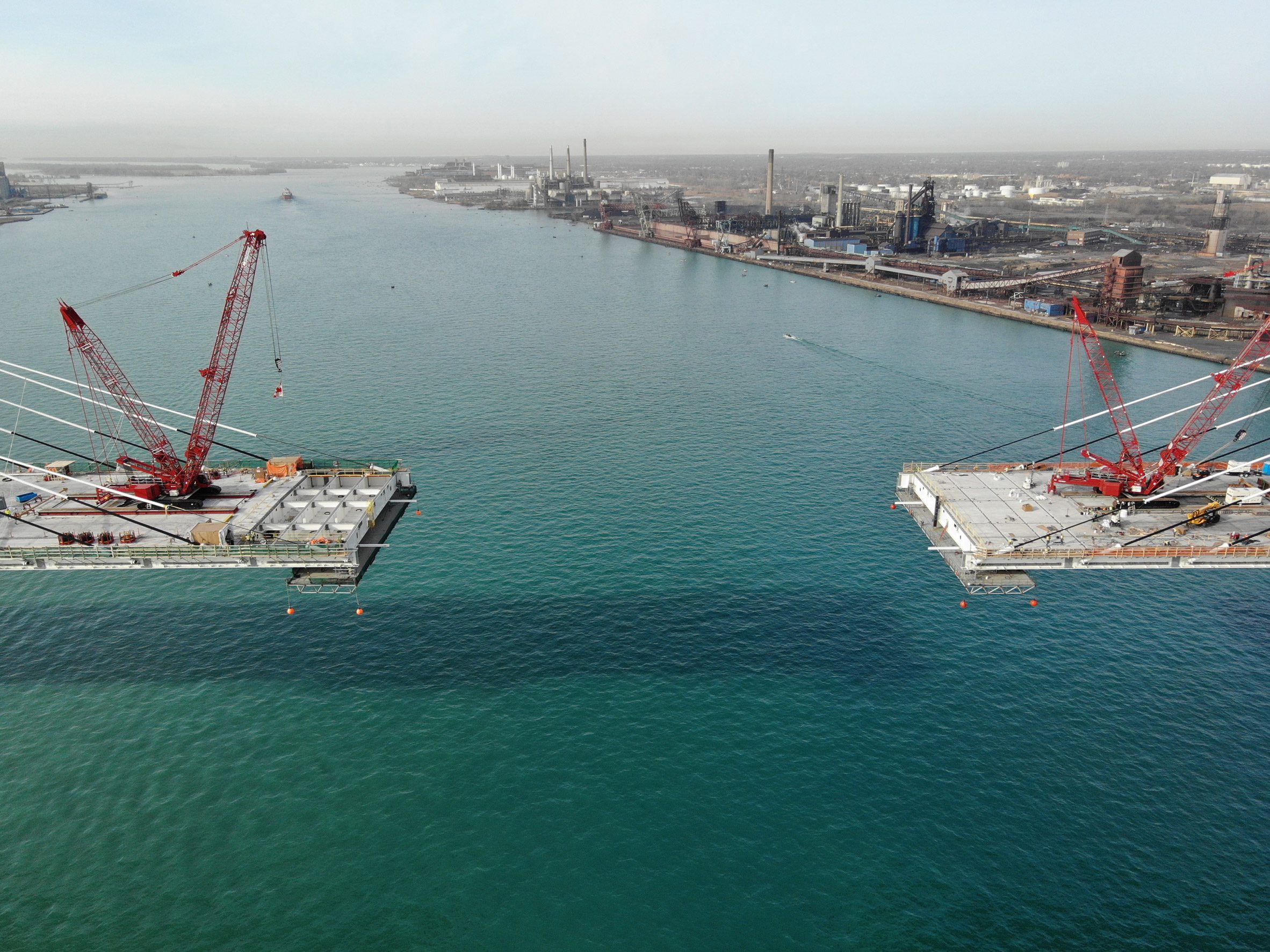 A bridge between Detroit and Canada