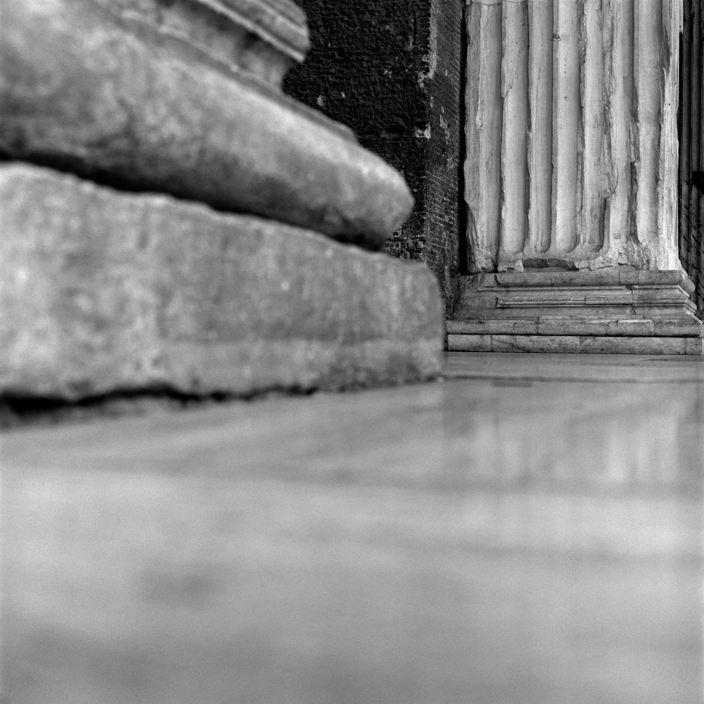 Pantheon, detail of the pronaos, Rome, Italy, by Hélène Binet