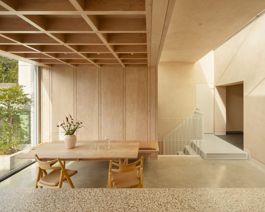 Dining space interior at home extension by Proctor and Shaw