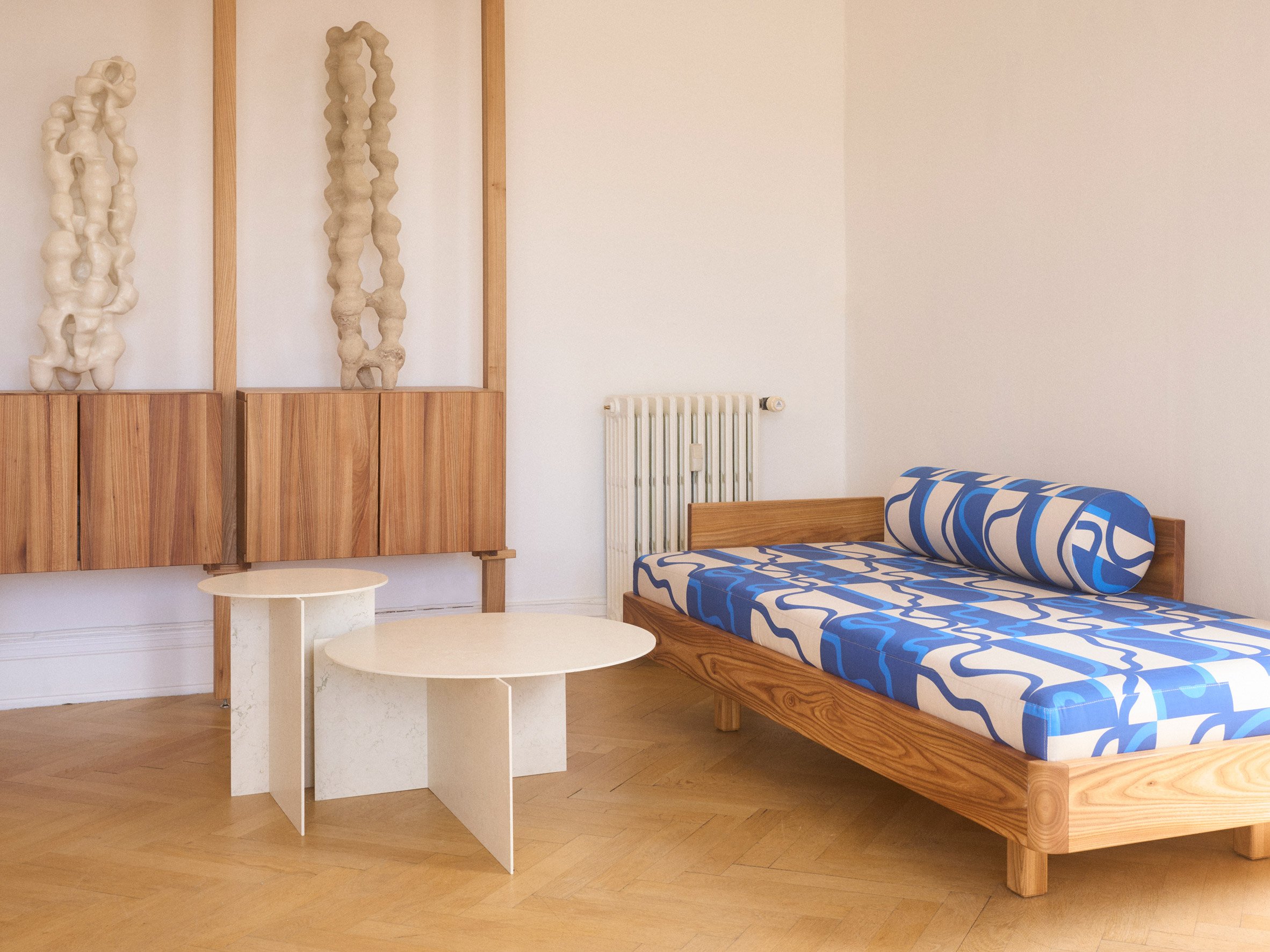 Bed by A Seat in Siena at NoDe exhibition by House of Nordic Design