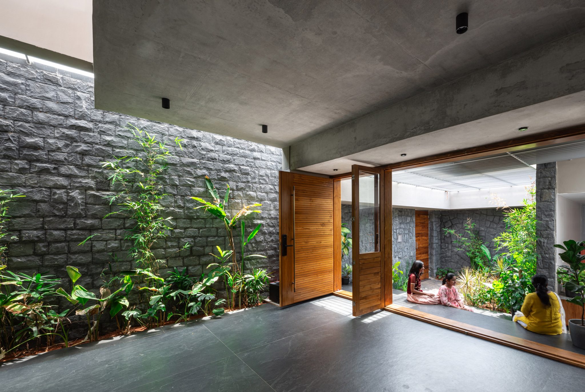 Treshold Drawing Courtyards create