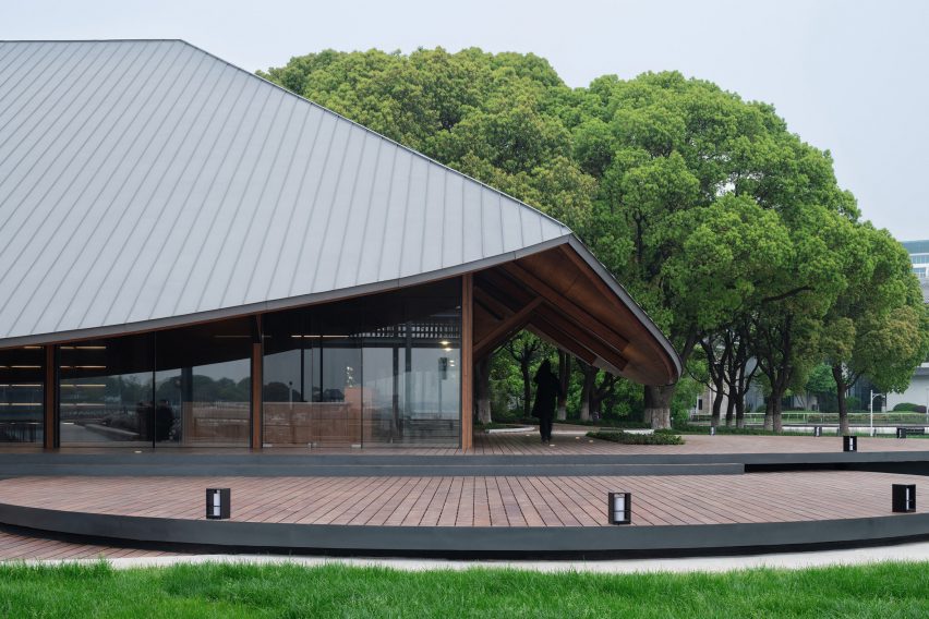 Exterior view of Wooden Cabin Pavilion No.1 in China