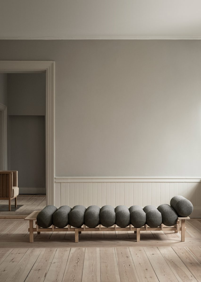 Grey Dag daybed by Teresa Lundmark and Gustav Winsth for Gärsnäs