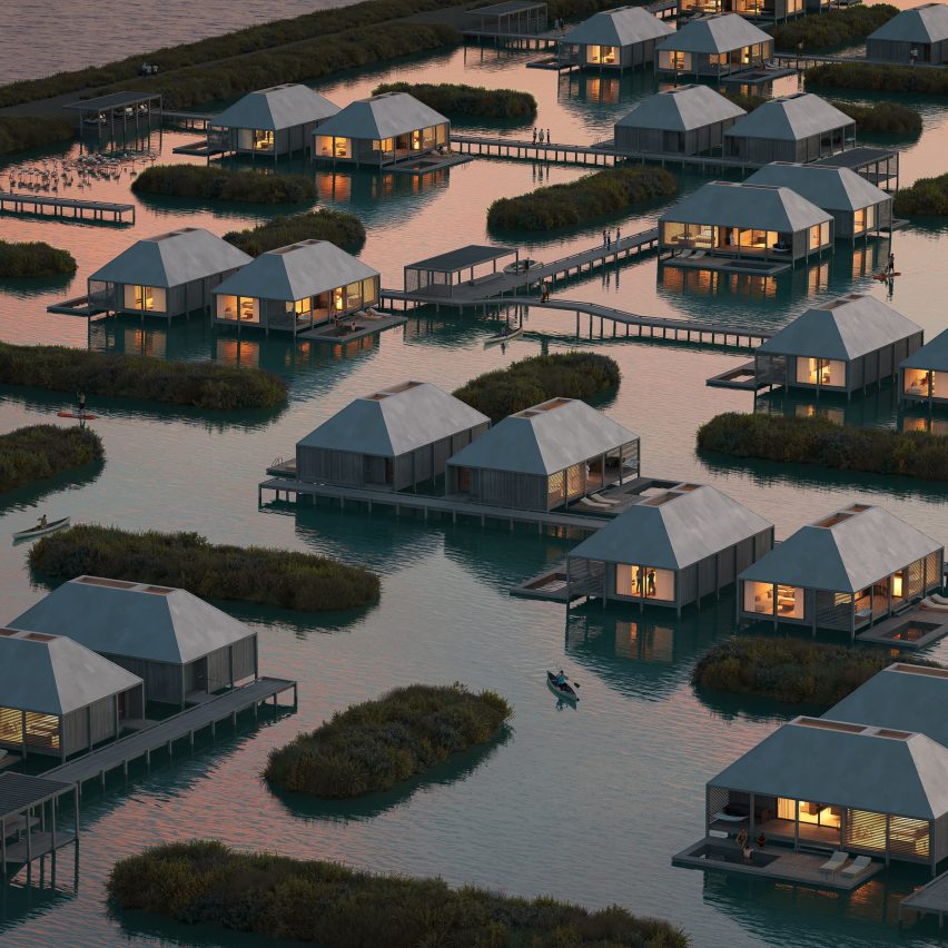 MAST to install hotel made of stilt houses in abandoned Portuguese salina