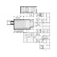 First floor plan of Monio High School and Cultural Centre by AOR Architects