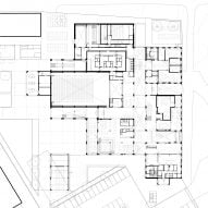 Ground floor plan of Monio High School and Cultural Centre by AOR Architects