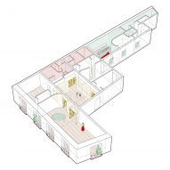 Plan of Madrid apartment by Lucas y Hernandez Gil